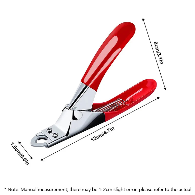 Stainless Steel Guillotine Nail Clipper for Dogs & Cats